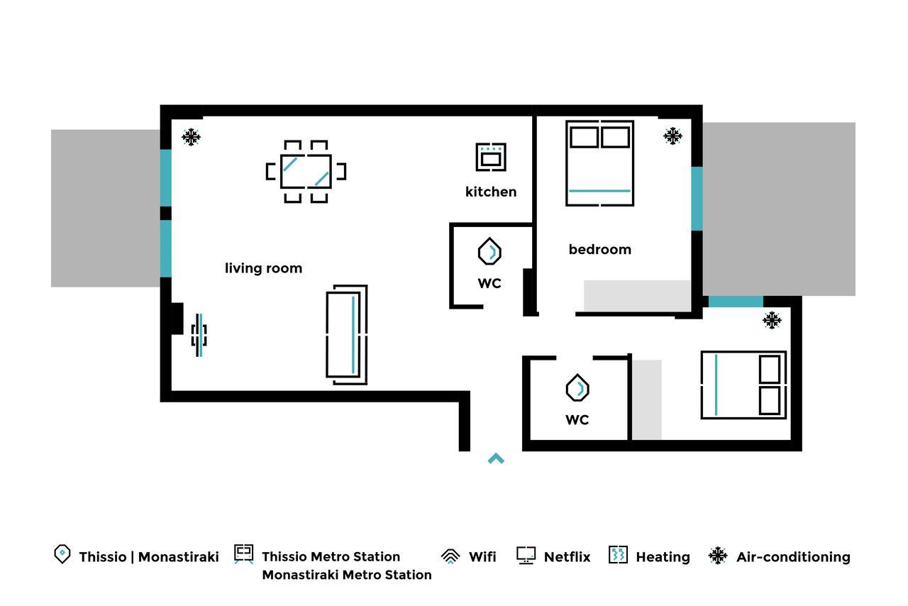Stylish And Spacious 2Bd - Thiseio By Upstreet Ateny Zewnętrze zdjęcie